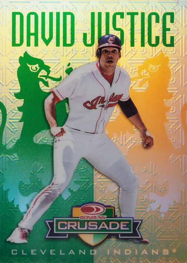 1998 Donruss Crusade David Justice #21 Baseball Card
