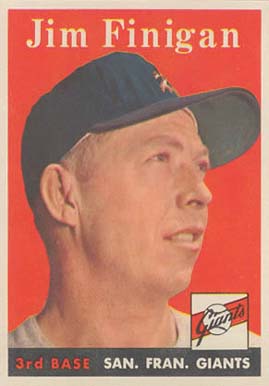 1958 Topps Jim Finigan #136 Baseball Card