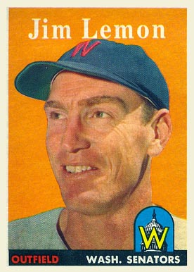 1958 Topps Jim Lemon #15 Baseball Card