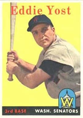 1958 Topps Eddie Yost #173 Baseball Card