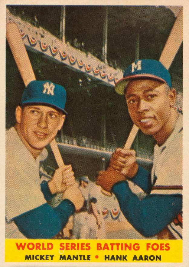 1958 Topps World Series Batting Foes #418 Baseball Card