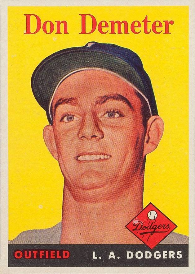1958 Topps Don Demeter #244 Baseball Card