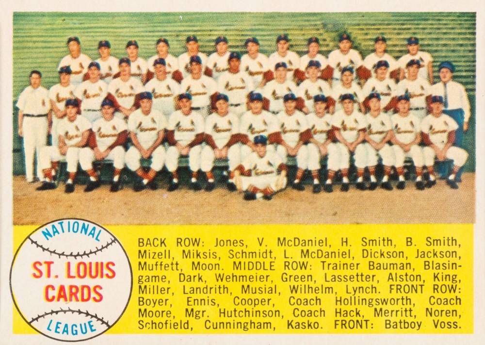 1958 Topps St. Louis Cardinals #216 Baseball Card