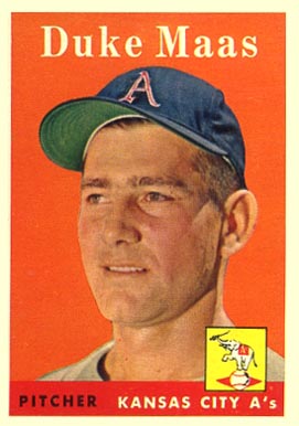 1958 Topps Duke Maas #228 Baseball Card