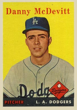 1958 Topps Danny McDevitt #357 Baseball Card