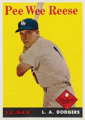 1958 Topps Pee Wee Reese #375 Baseball Card