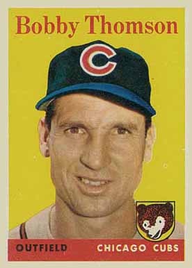 1958 Topps Bobby Thomson #430 Baseball Card