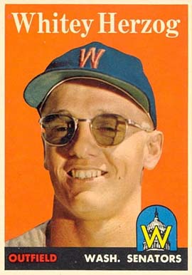 1958 Topps Whitey Herzog #438 Baseball Card