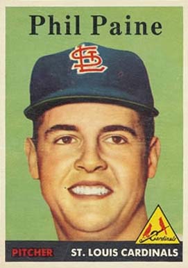 1958 Topps Phil Paine #442 Baseball Card