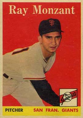 1958 Topps Ray Monzant #447 Baseball Card