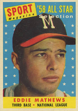 1958 Topps Eddie Mathews #480 Baseball Card