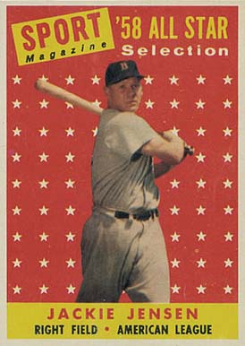 1958 Topps Jackie Jensen #489 Baseball Card
