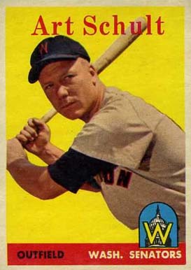 1958 Topps Art Schult #58 Baseball Card