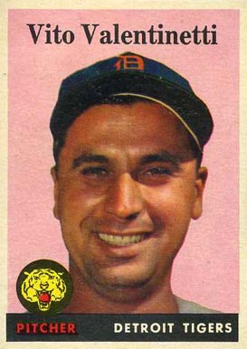 1958 Topps Vito Valentinetti #463 Baseball Card