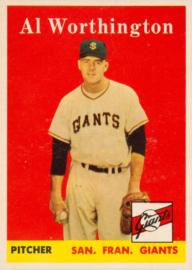 1958 Topps Al Worthington #427 Baseball Card