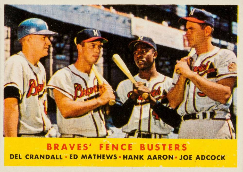 1958 Topps Braves' Fence Busters #351 Baseball Card