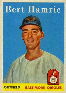 1958 Topps Bert Hamric #336 Baseball Card