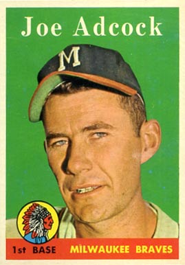 1958 Topps Joe Adcock #325 Baseball Card