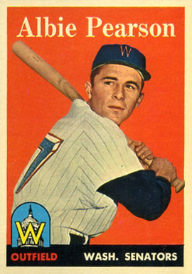 1958 Topps Albie Pearson #317 Baseball Card