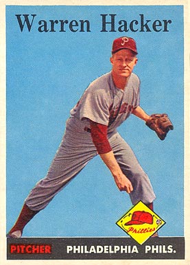 1958 Topps Warren Hacker #251 Baseball Card