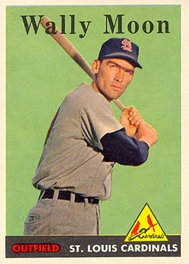 1958 Topps Wally Moon #210 Baseball Card