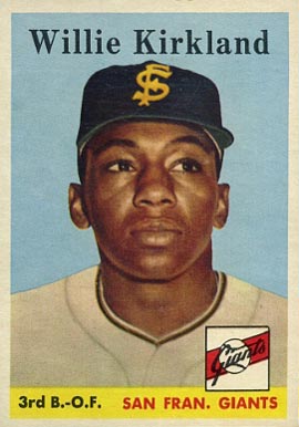 1958 Topps Willie Kirkland #128 Baseball Card