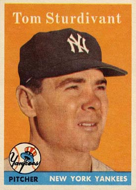 1958 Topps Tom Sturdivant #127 Baseball Card