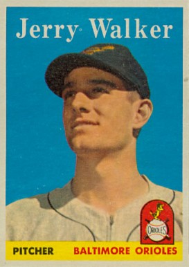 1958 Topps Jerry Walker #113 Baseball Card