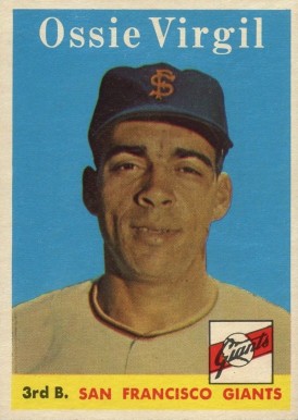 1958 Topps Ossie Virgil #107 Baseball Card