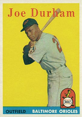 1958 Topps Joe Durham #96 Baseball Card