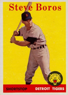 1958 Topps Steve Boros #81 Baseball Card
