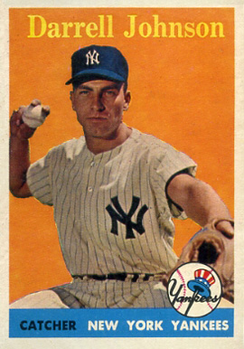 1958 Topps Darrell Johnson #61y Baseball Card