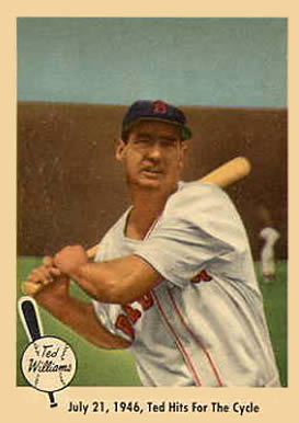 1959 Fleer Ted Williams July 21, 1946- Ted Hits For The Cycle #29 Baseball Card