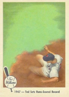 1959 Fleer Ted Williams 1947- Ted Sets Runs-Scored Record #34 Baseball Card