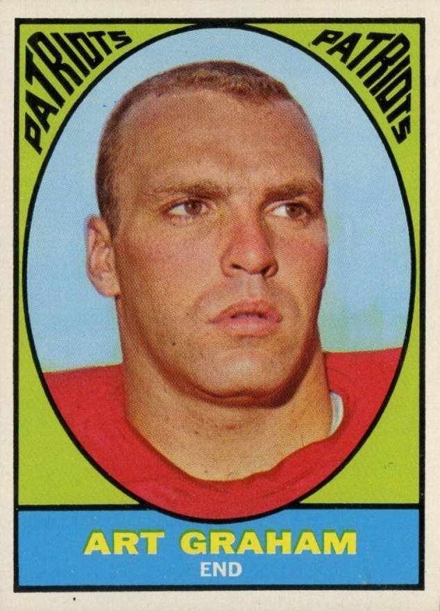 1967 Topps Milton Bradley Art Graham #12 Football Card
