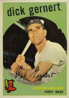 1959 Topps Dick Gernert #13 Baseball Card