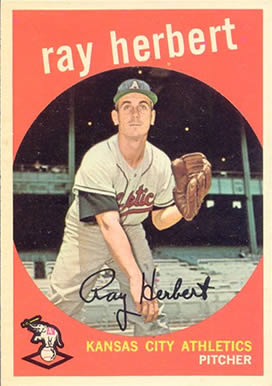 1959 Topps Ray Herbert #154 Baseball Card