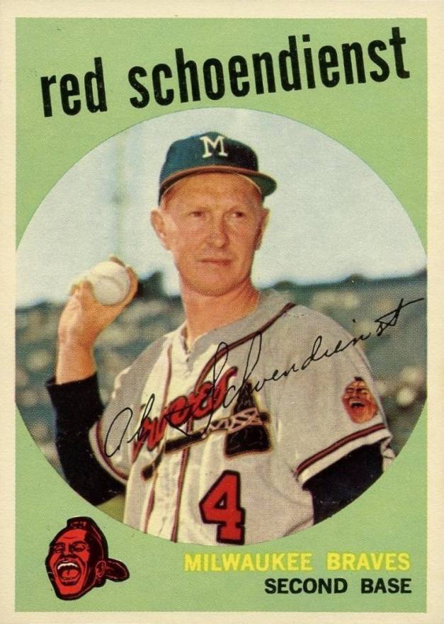 1959 Topps Red Schoendienst #480 Baseball Card