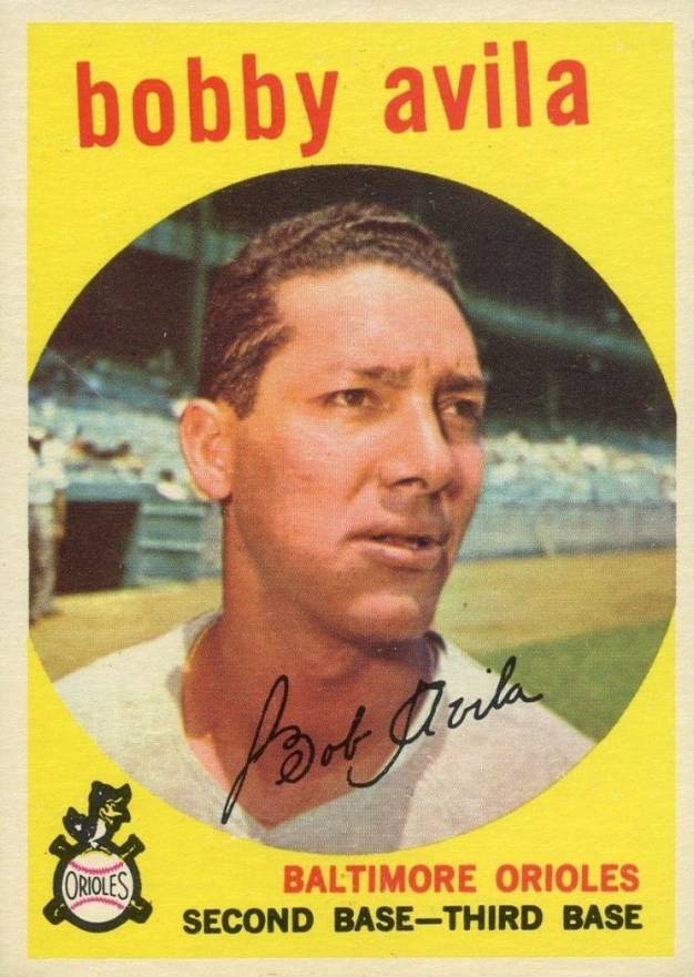 1959 Topps Bobby Avila #363 Baseball Card