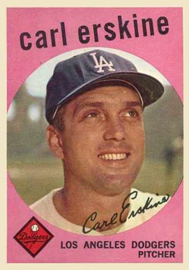 1959 Topps Carl Erskine #217 Baseball Card