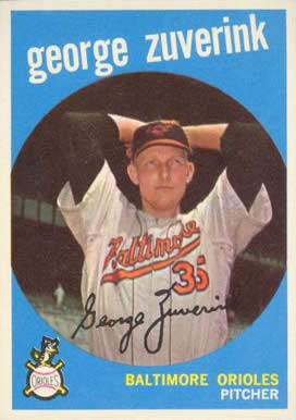1959 Topps George Zuverink #219 Baseball Card