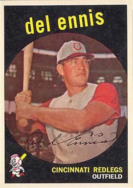 1959 Topps Del Ennis #255 Baseball Card