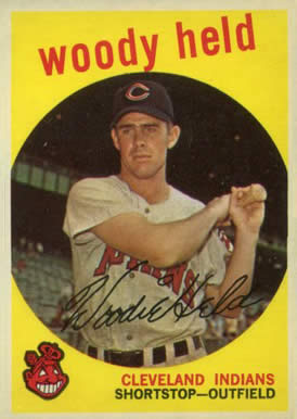 1959 Topps Woody Held #266 Baseball Card