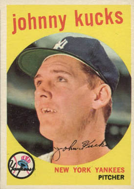 1959 Topps Johnny Kucks #289 Baseball Card