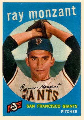 1959 Topps Ray Monzant #332 Baseball Card