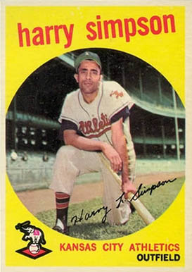 1959 Topps Harry Simpson #333 Baseball Card