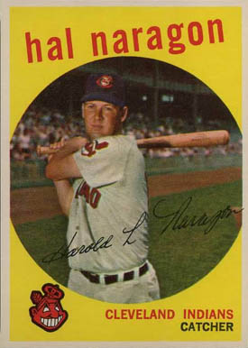 1959 Topps Hal Naragon #376 Baseball Card