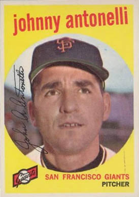 1959 Topps Johnny Antonelli #377 Baseball Card