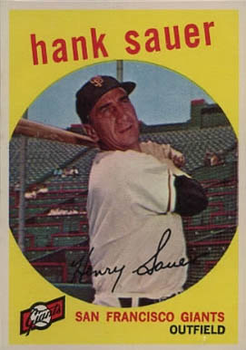 1959 Topps Hank Sauer #404 Baseball Card