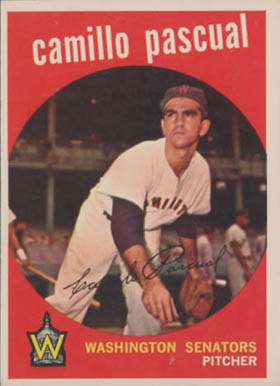 1959 Topps Camillo Pascual #413 Baseball Card